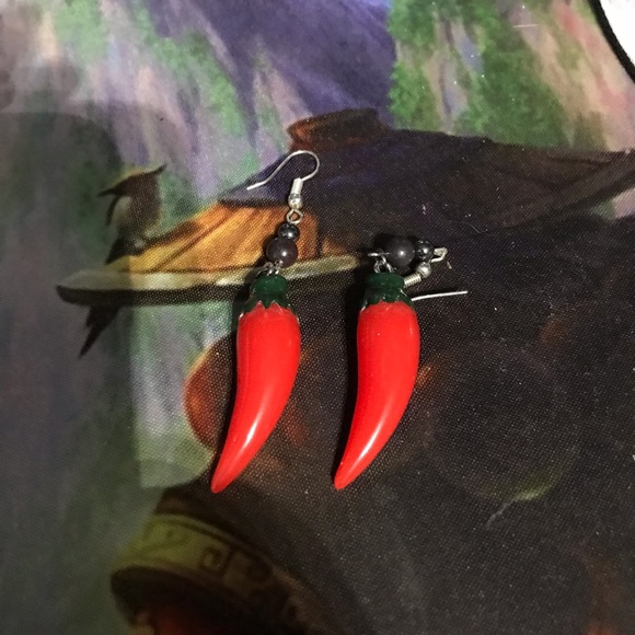 🌻 Hot pepper 🌶 earrings - Picture 2 of 2